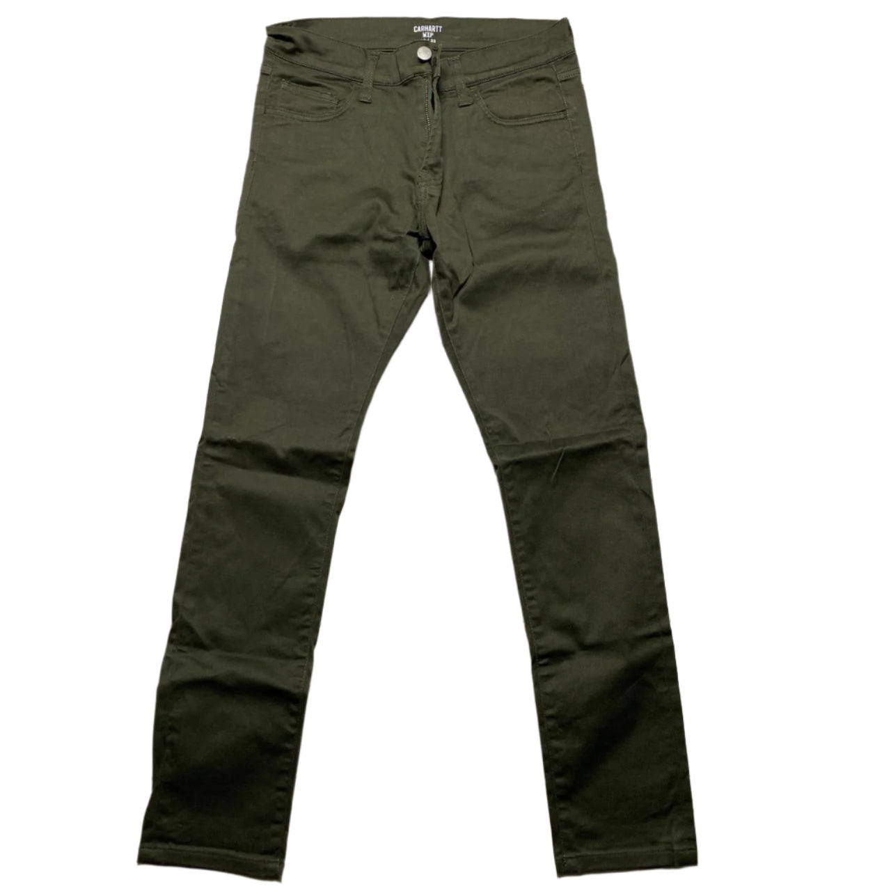 Carharrt WIP Rebel Pant Khaki Green Slim Fit Jean Trousers (W 29)