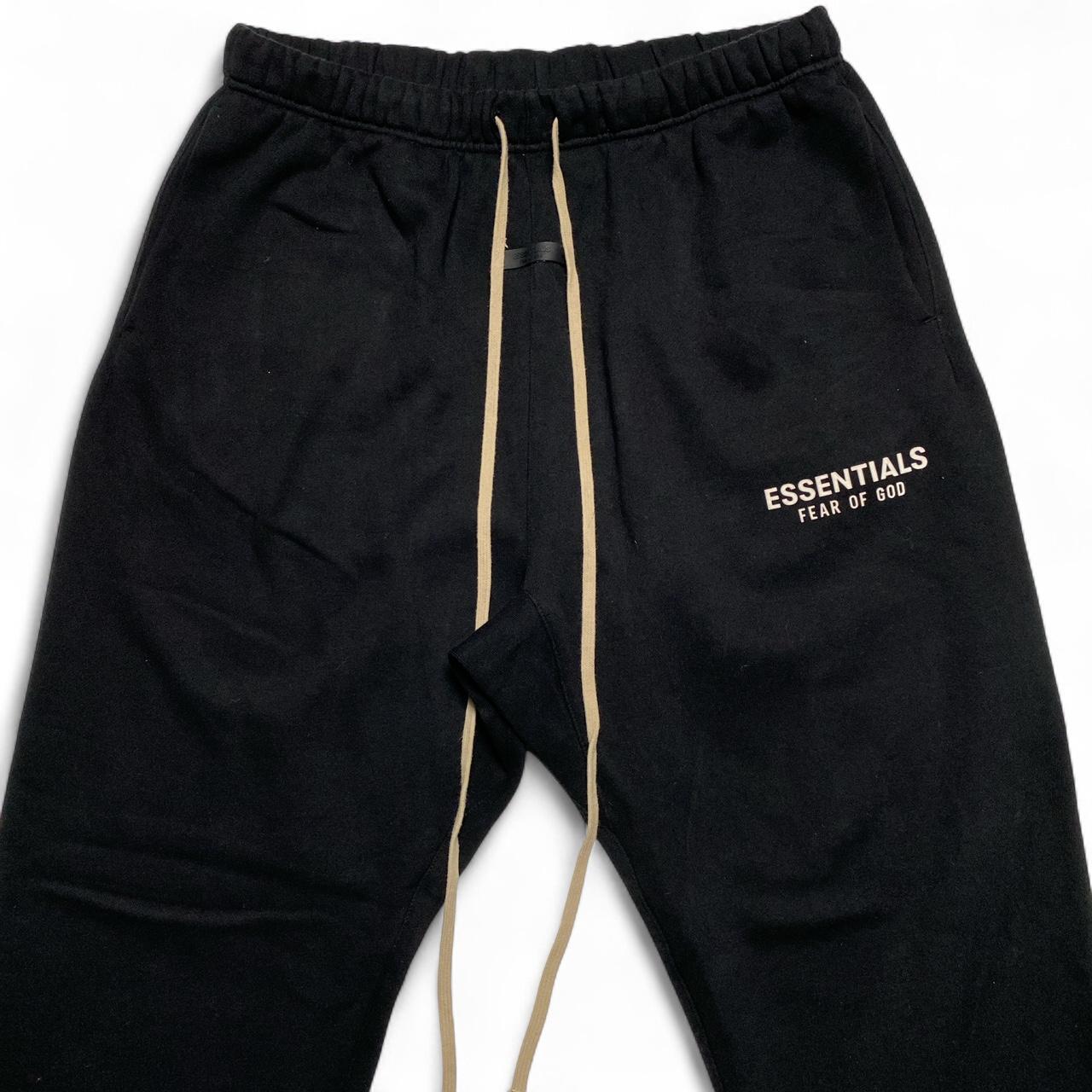 Fear Of God Essentials Black and White Baggy Joggers