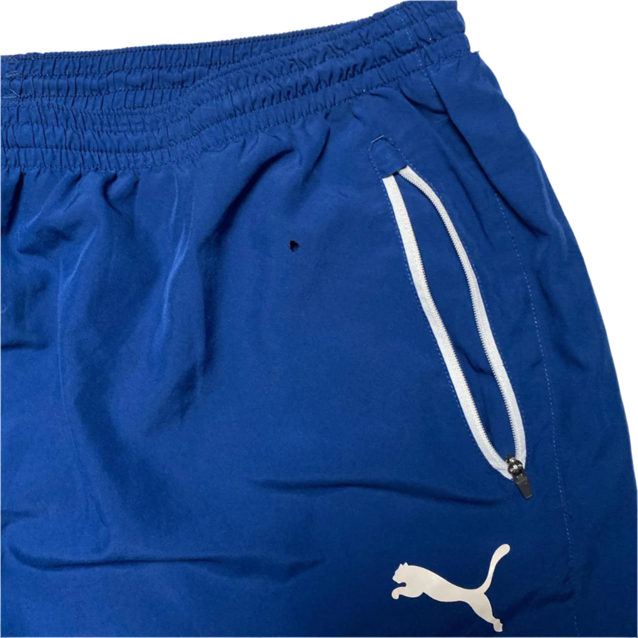 Arsenal Puma Blue and White Football Shell Trackpant Baggy Bottoms (2XL)