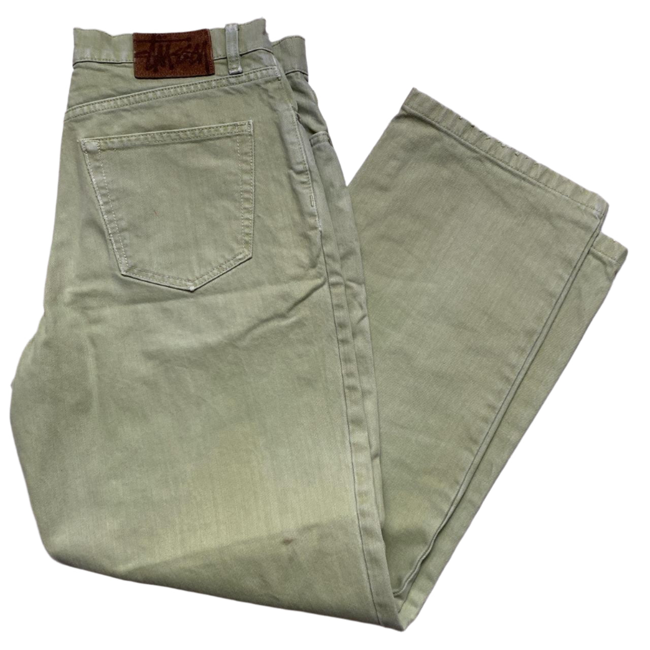 Stussy Big Ol Baggy Jeans Light Green (30W)