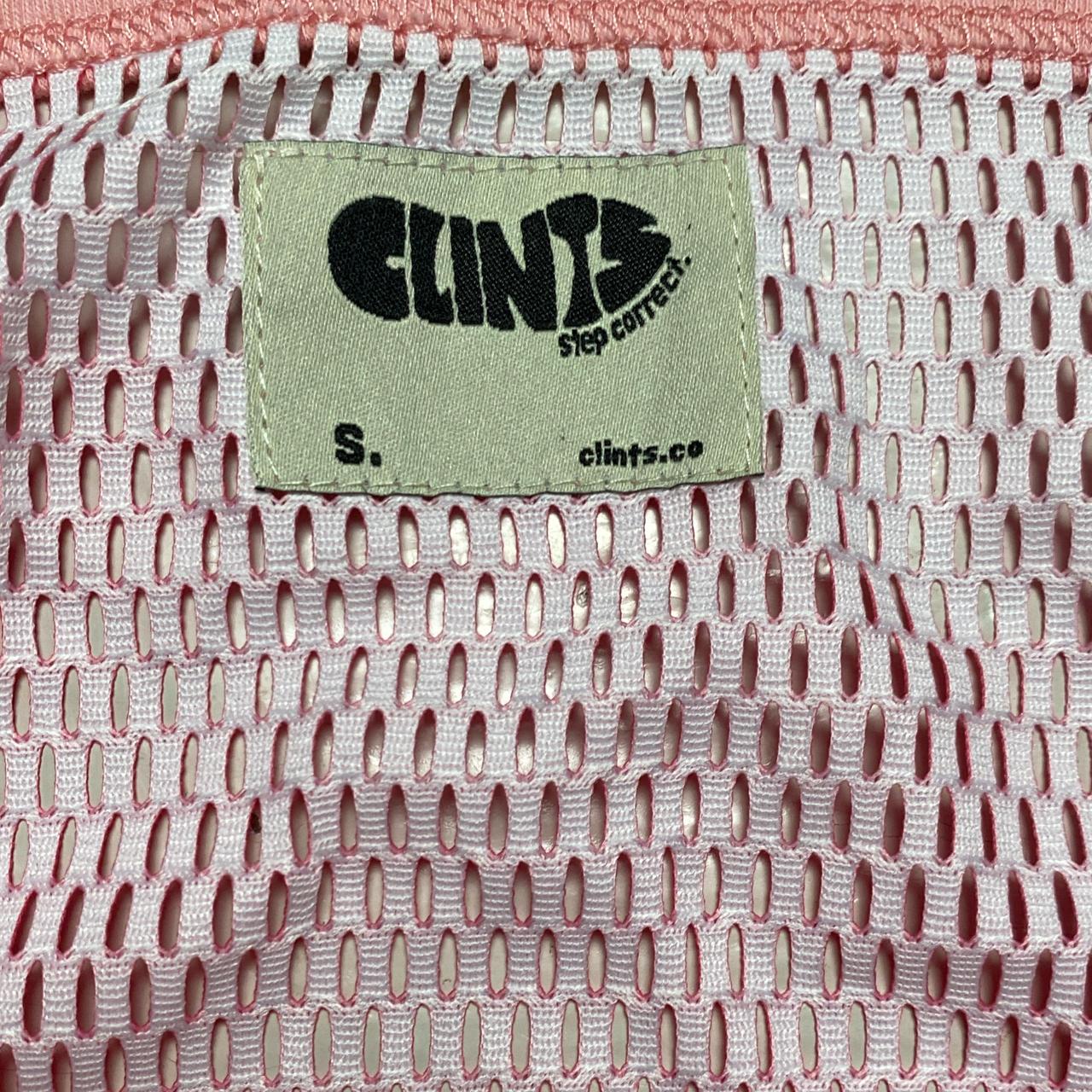 Clints Pink and White Camouflage Tank Top Mesh Vest (S)