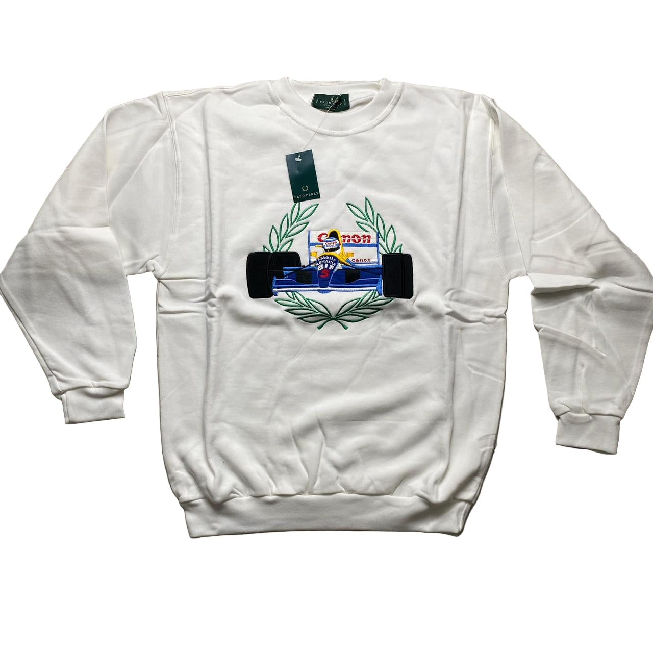 Fred Perry Williams Formula 1 Vintage 90’s White Jumper (XL)