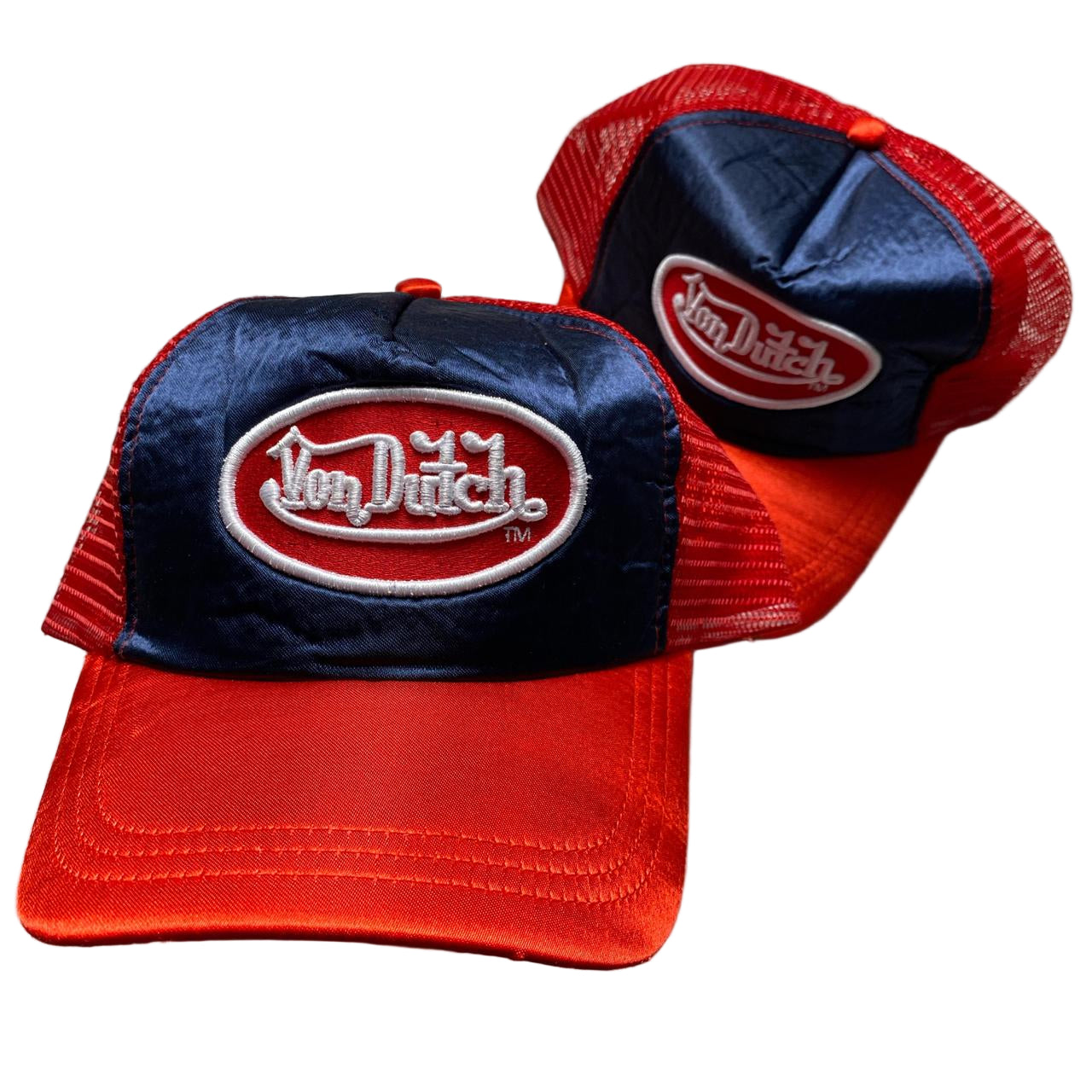 Von Dutch Navy Red and White Trucker Caps