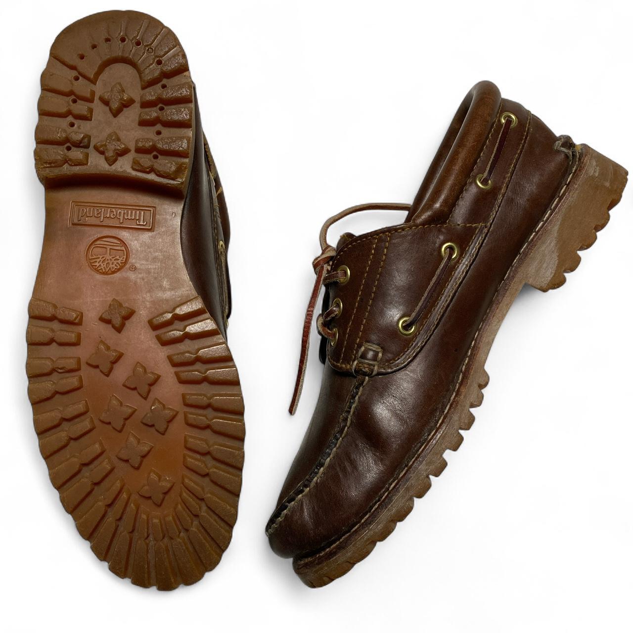Timberland Brown Leather Boat Shoes