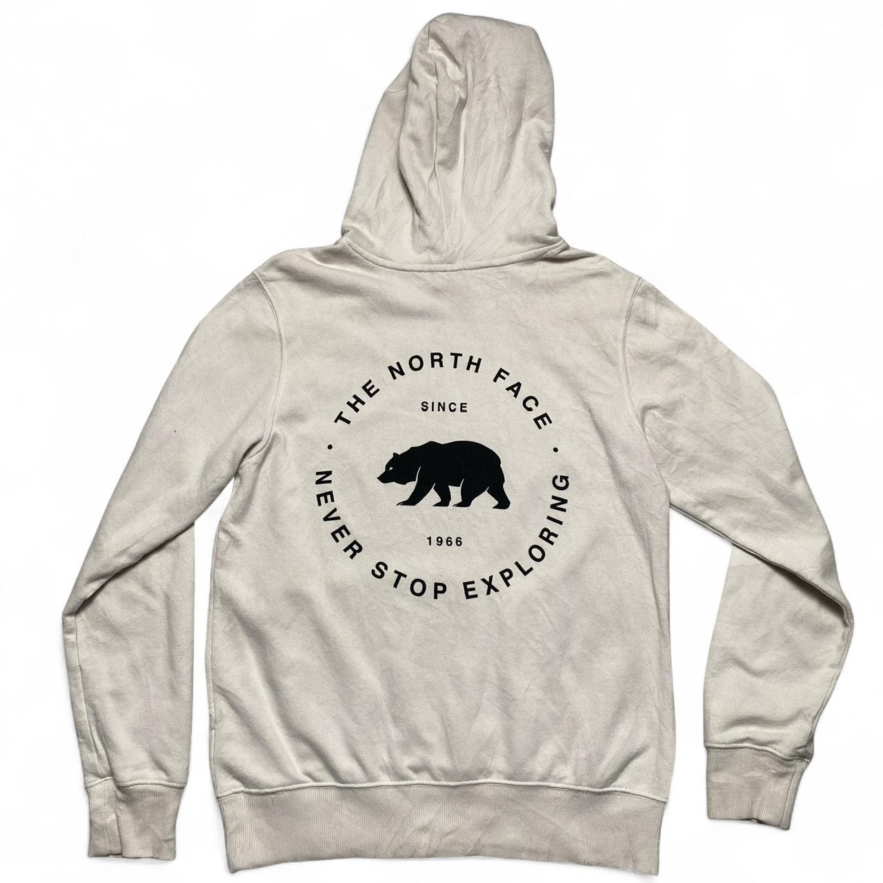 The North Face Cream and Black Hoodie (S)
