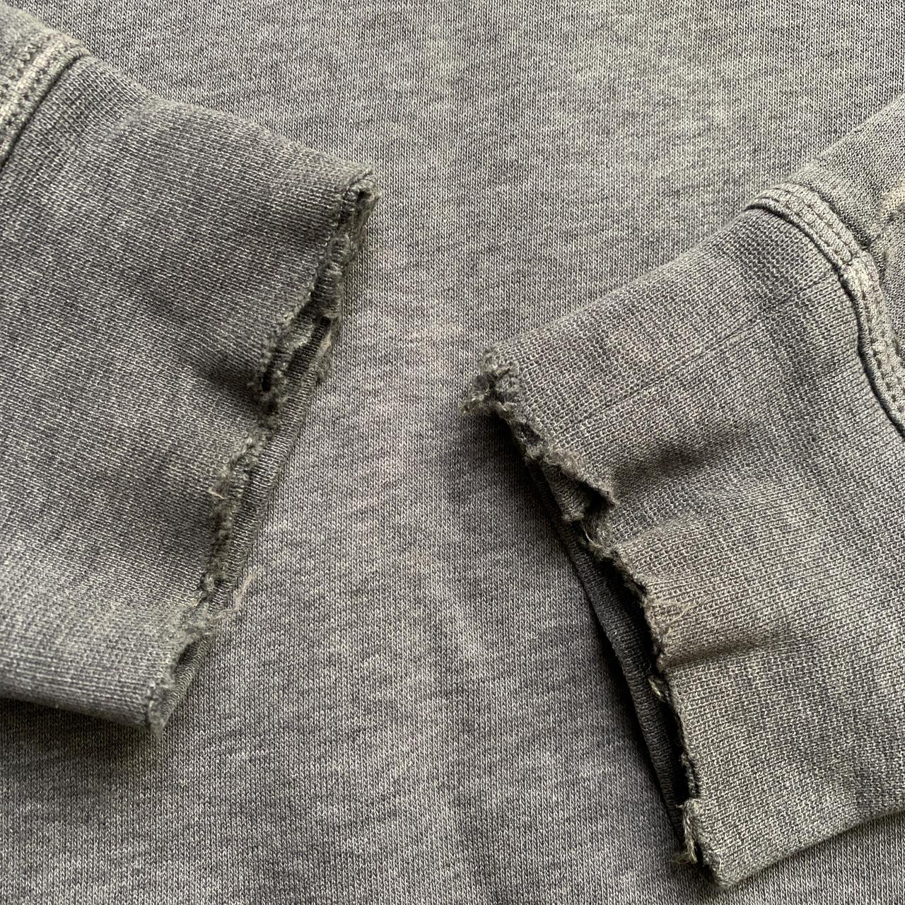 Nike Grey and White Swoosh Jumper (L)