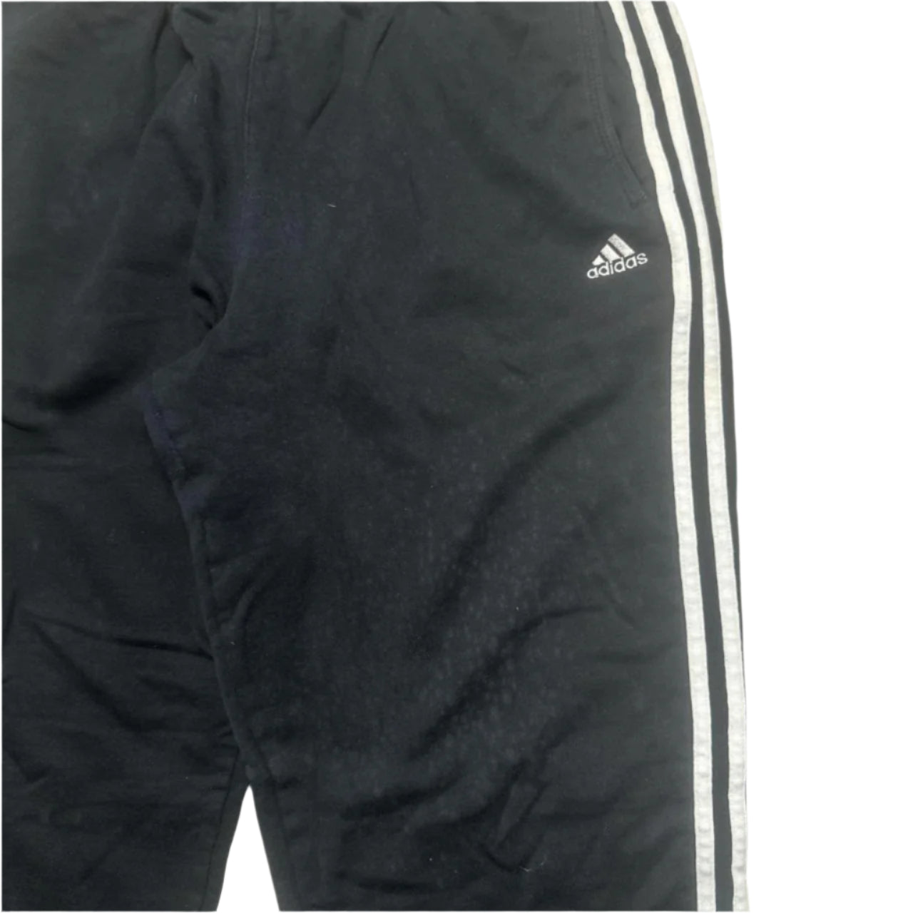 Adidas Performance Essentials Black and White Joggers (XL)