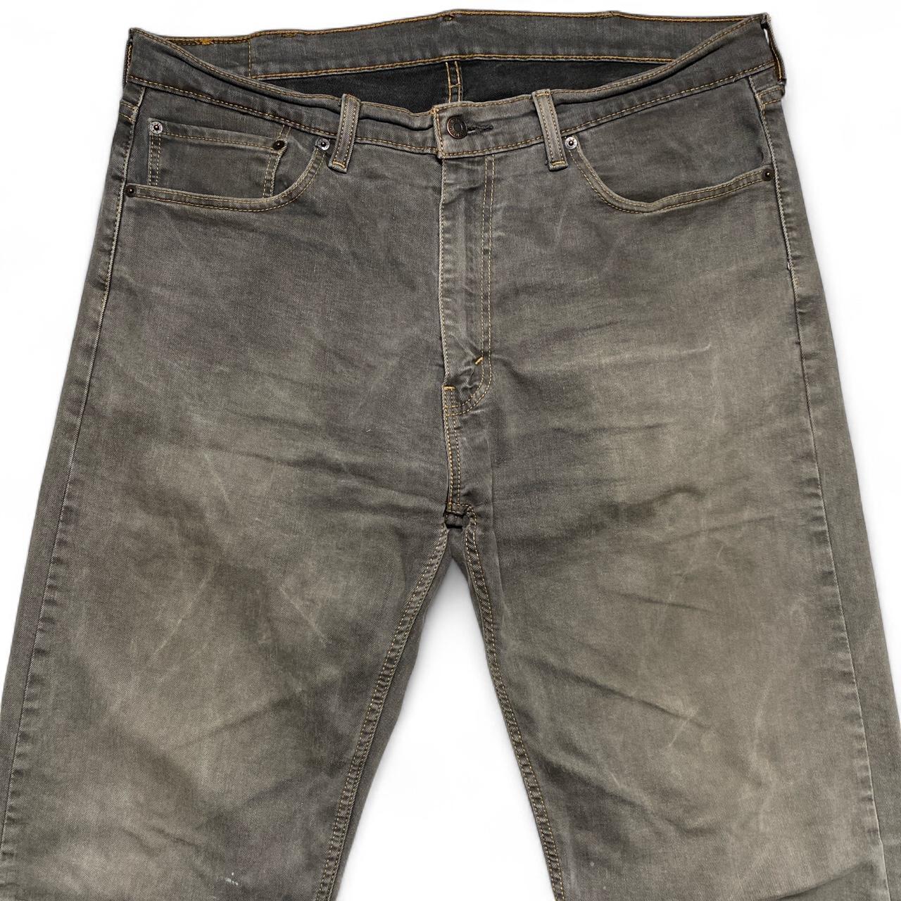 Levis 505 Vintage Distressed Grey Brown Shade Jeans