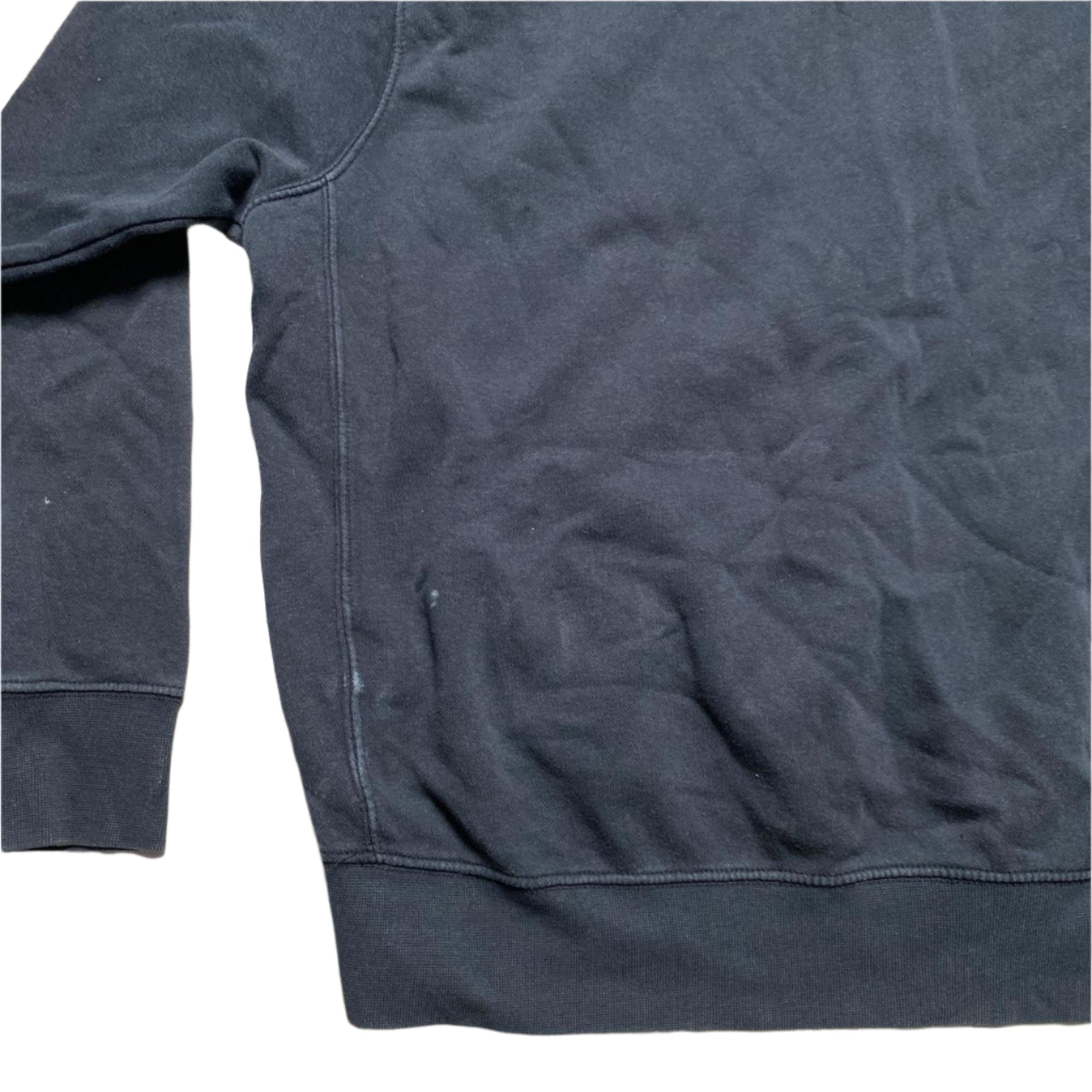 Nike Black and Blue Swoosh Hoodie (XL)