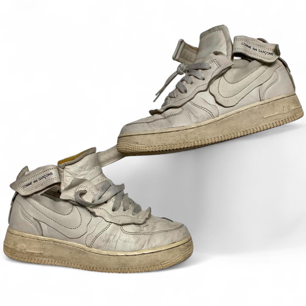 Nike Air Force 1 x Comme des Garçons White High Tops (UK 6)