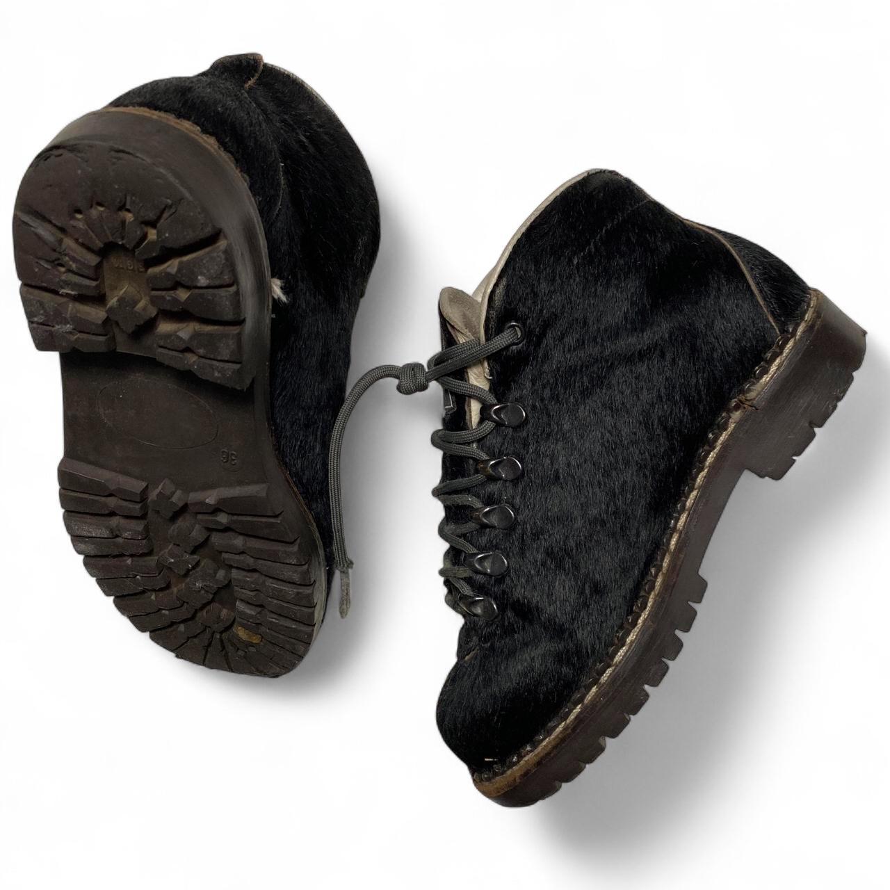 Diemme Pony Hair Black Boots (UK 3)