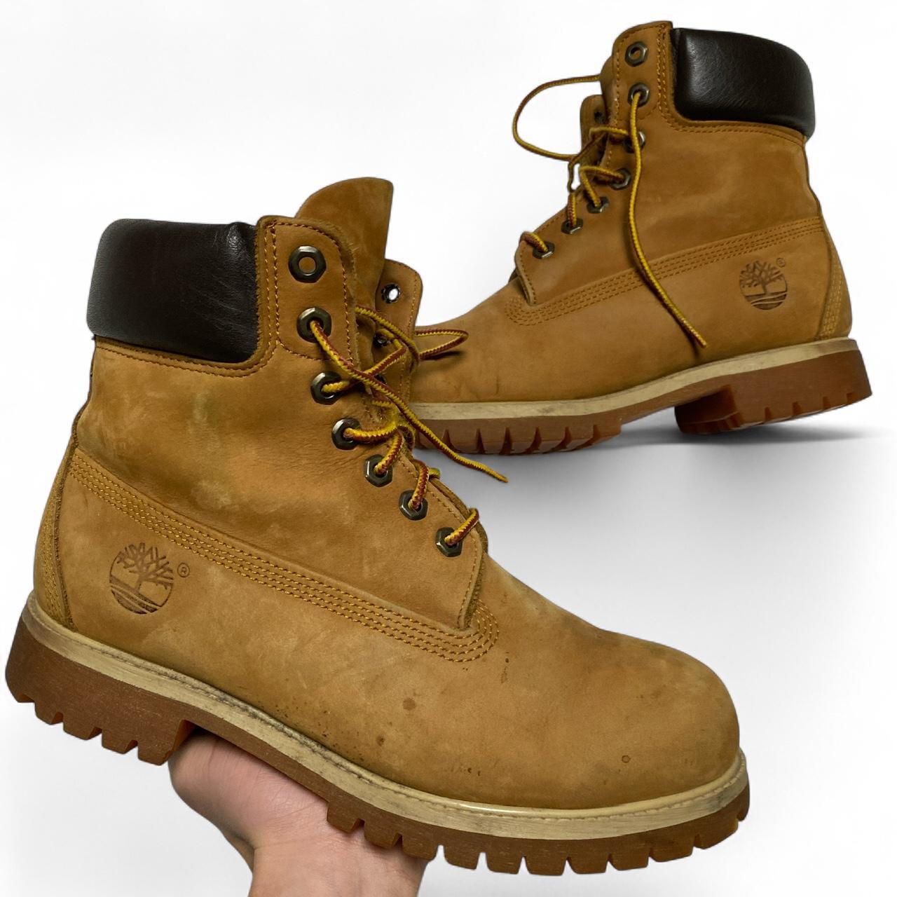 Timberland Nubuck Sand Brown High Top Boots