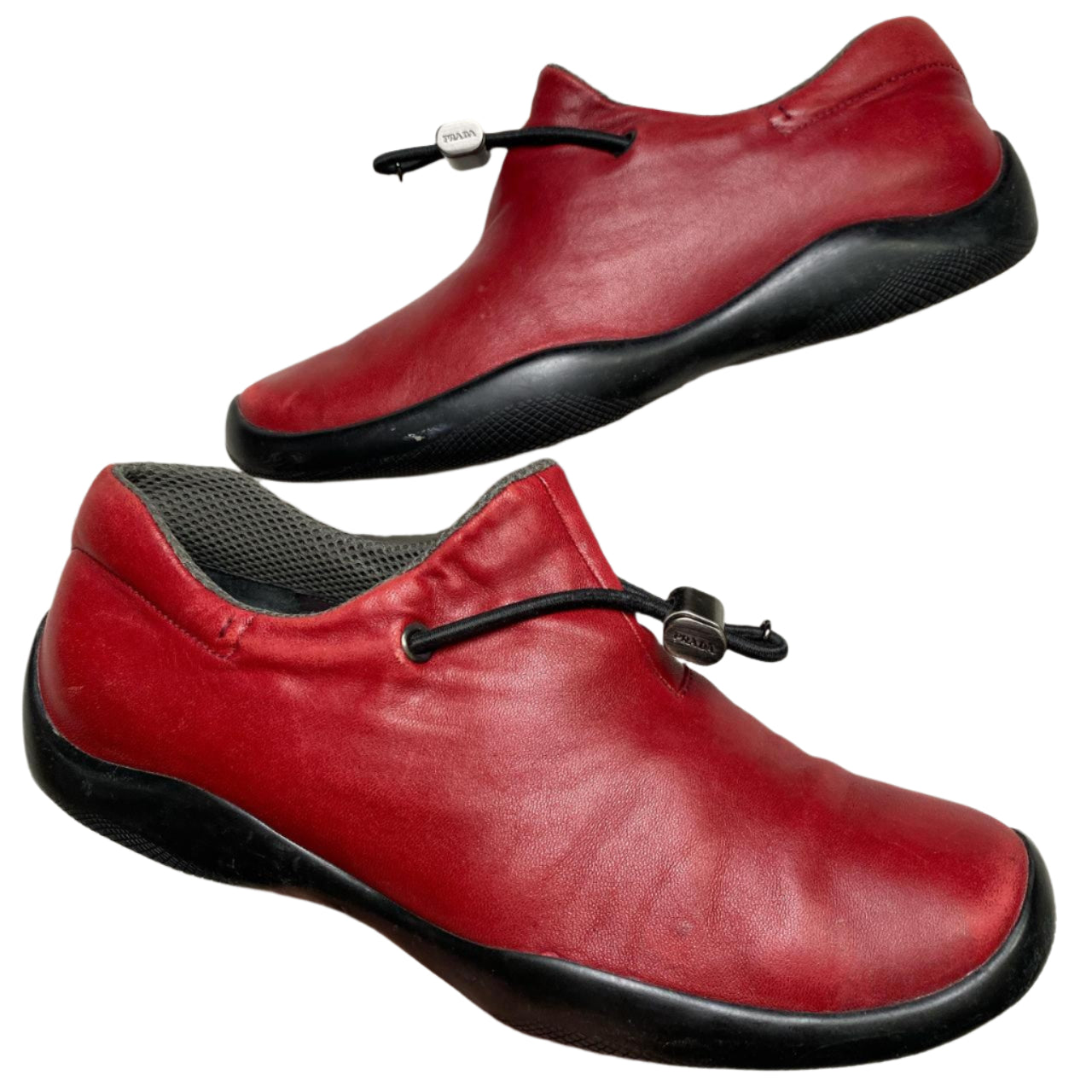 Prada Vibram Red Womens Cup Style Trainers (UK 5)