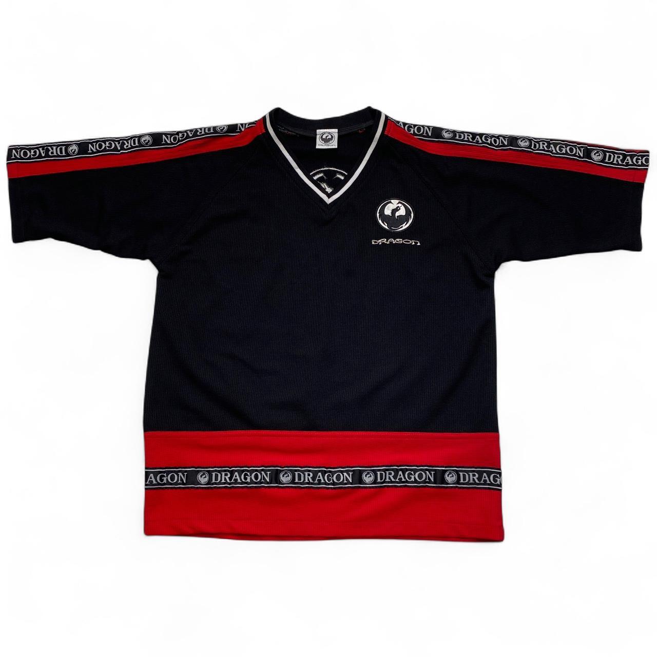 Dragon Skateboards 90’s y2k Black Red and White Jersey (S)