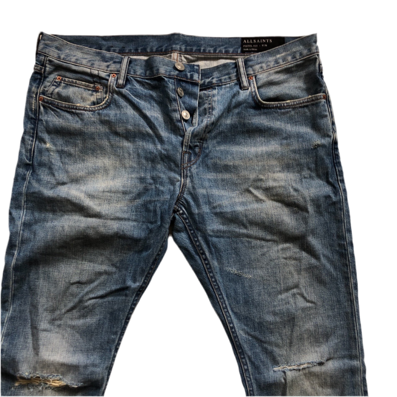 All Saints Pistol Fit Light Jeans (36W)