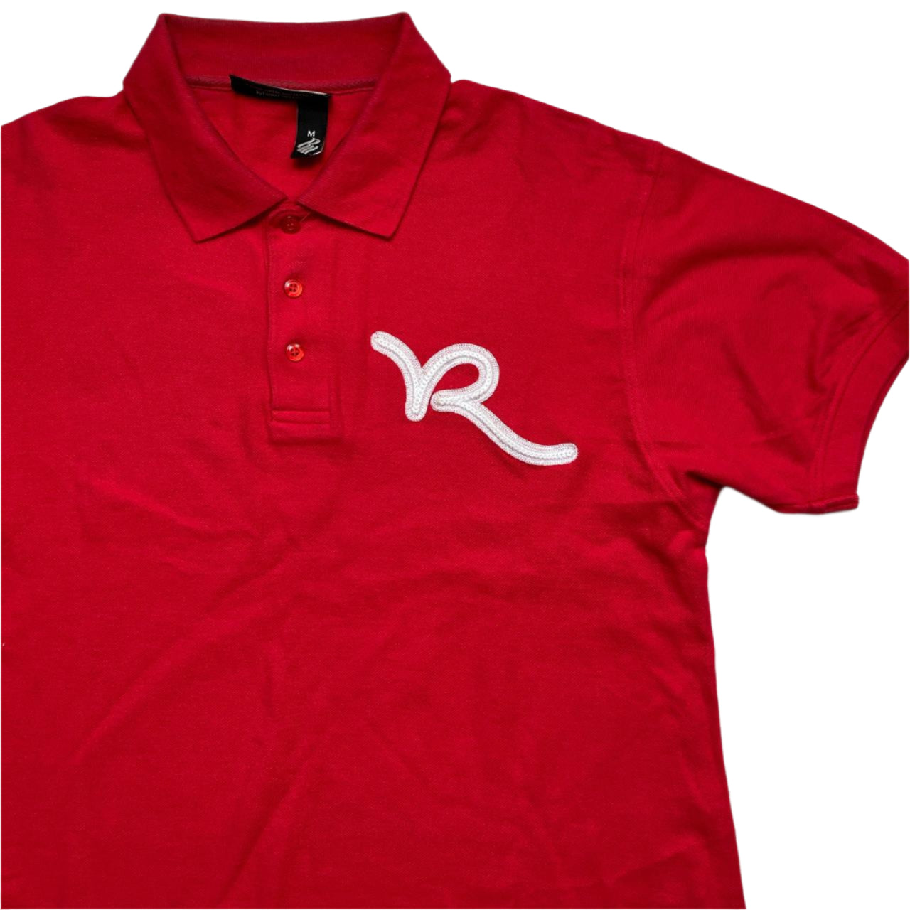 Rocawear Red and White Polo Shirt (M)