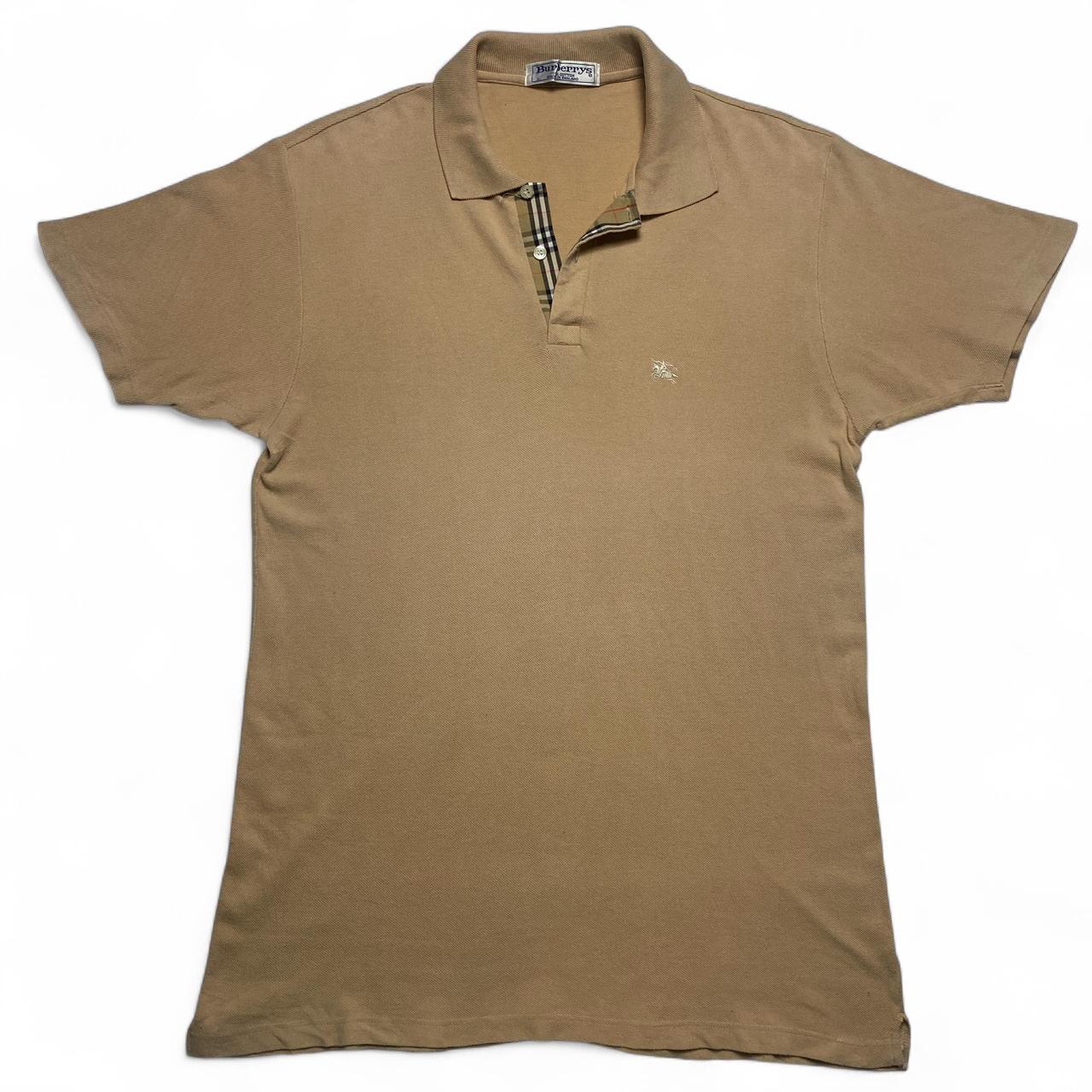 Burberry Burberrys Vintage 90’s Cream Novacheck Beige Polo Shirt