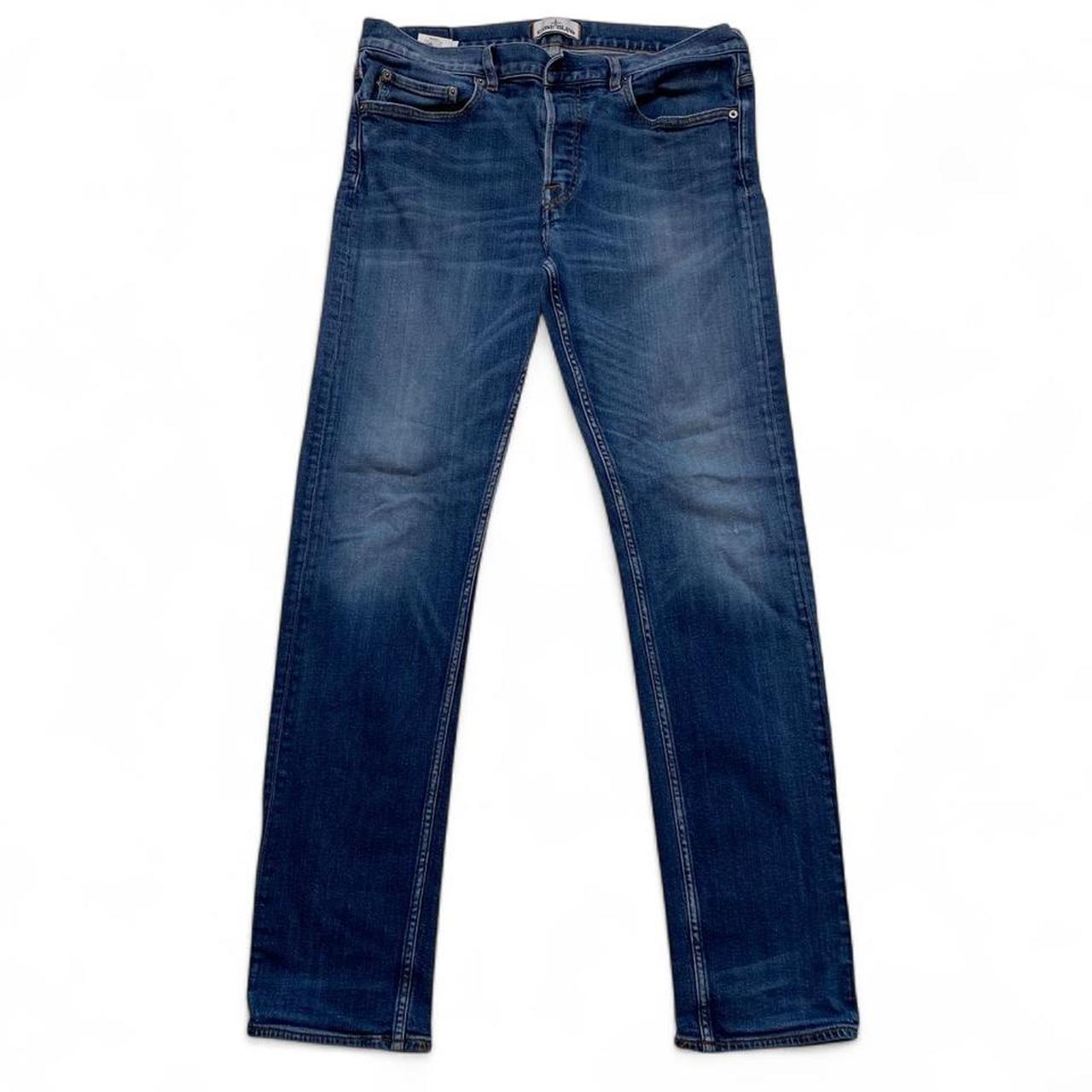 Stone Island Blue Straight Jeans (34W)