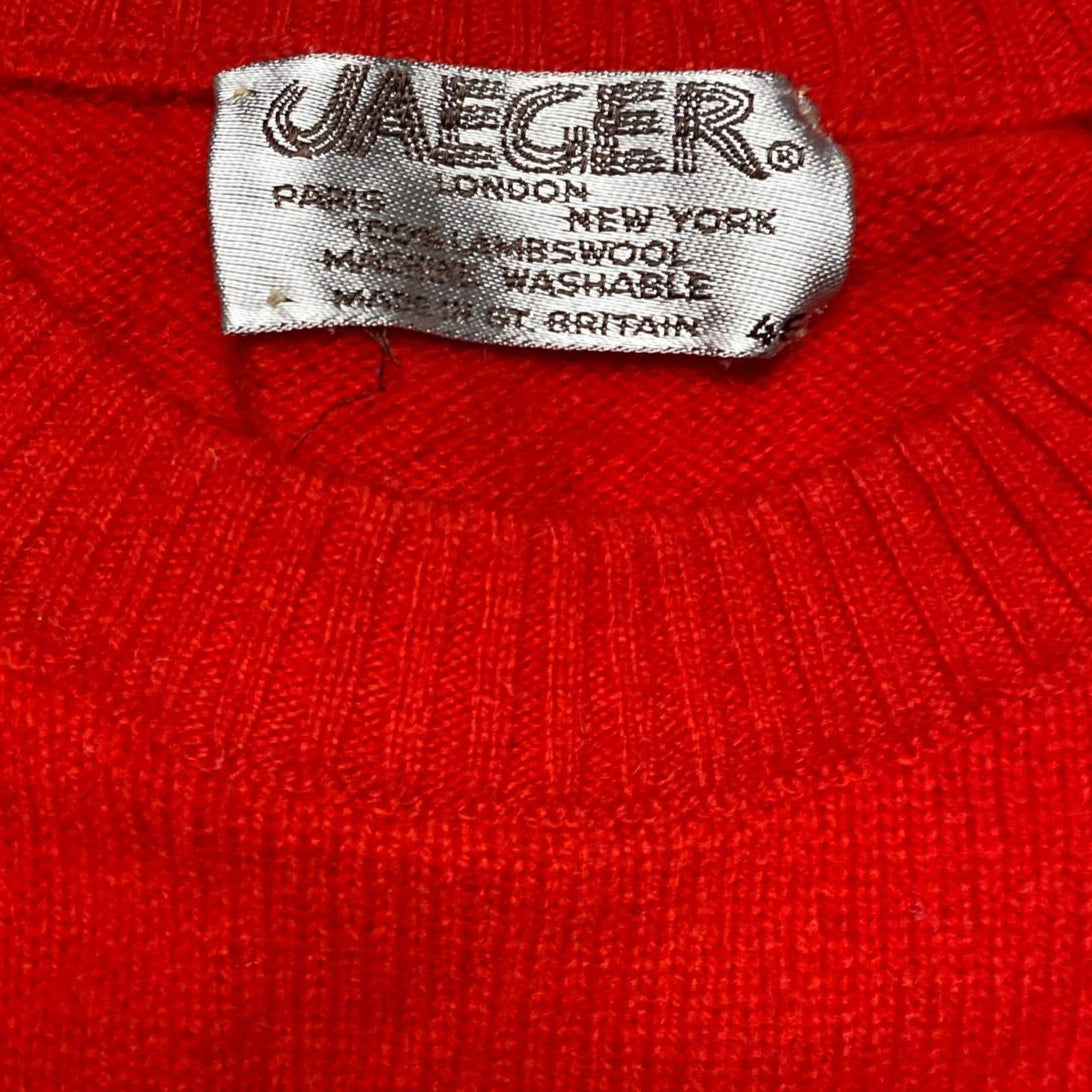 Jaegar Red Lambswool Red Jumper (S)