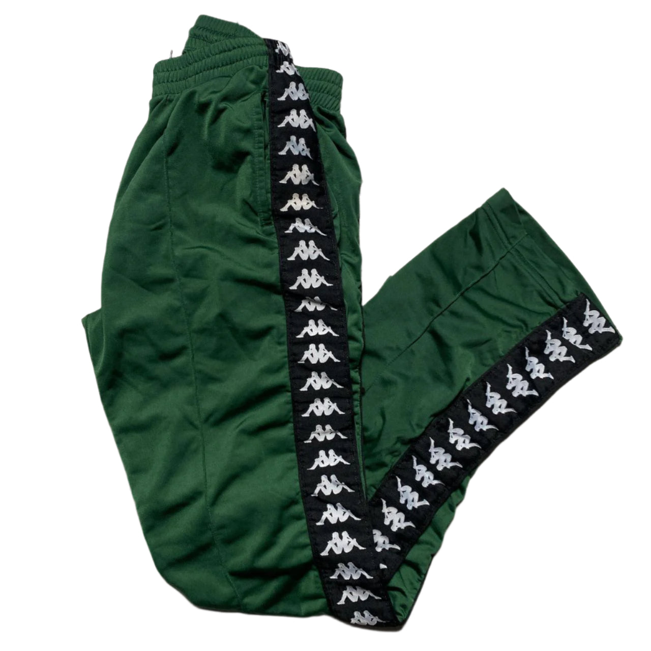 Kappa Green Black and White Trackpant Bottoms (S)