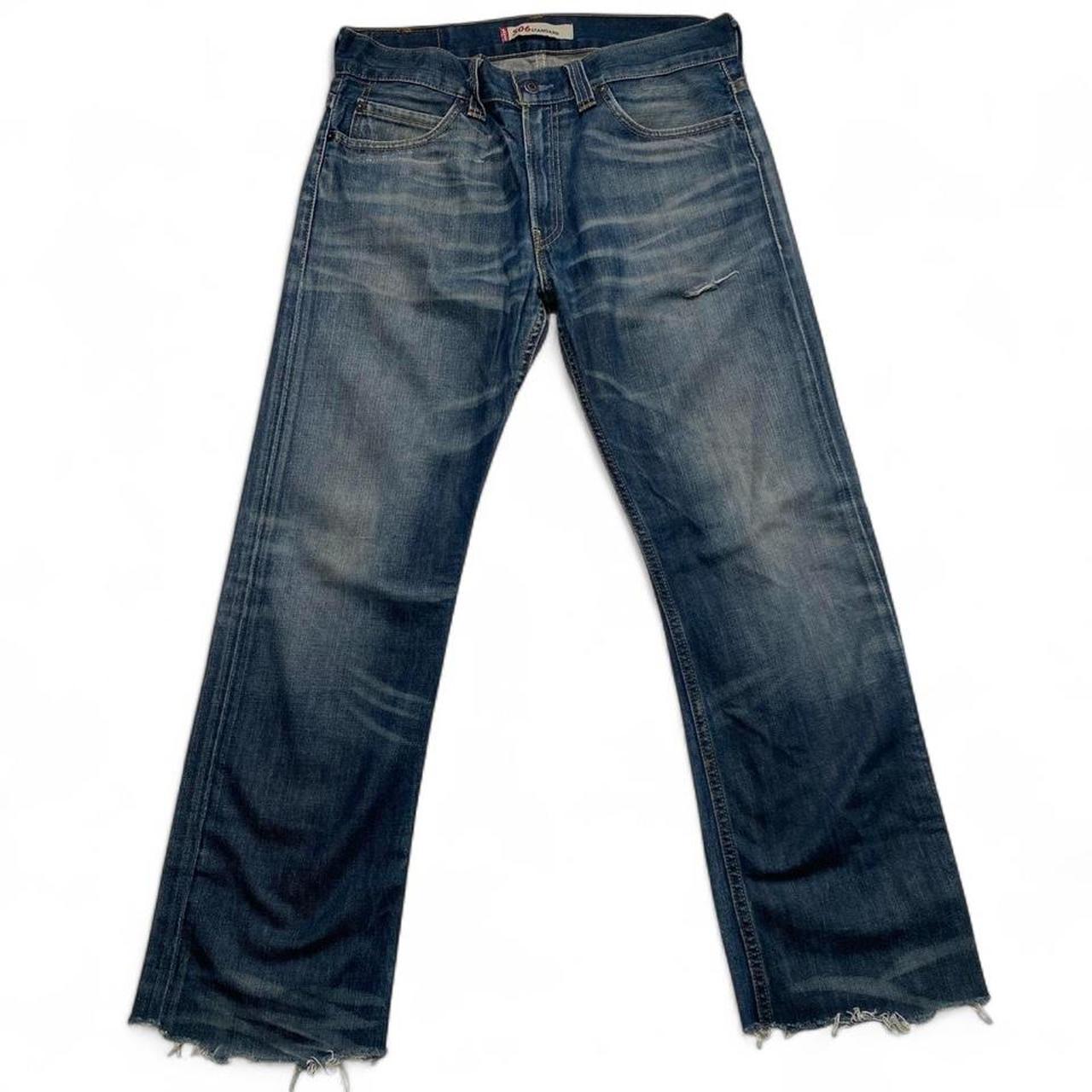 Levis 506 Distressed Baggy Jeans (34W)