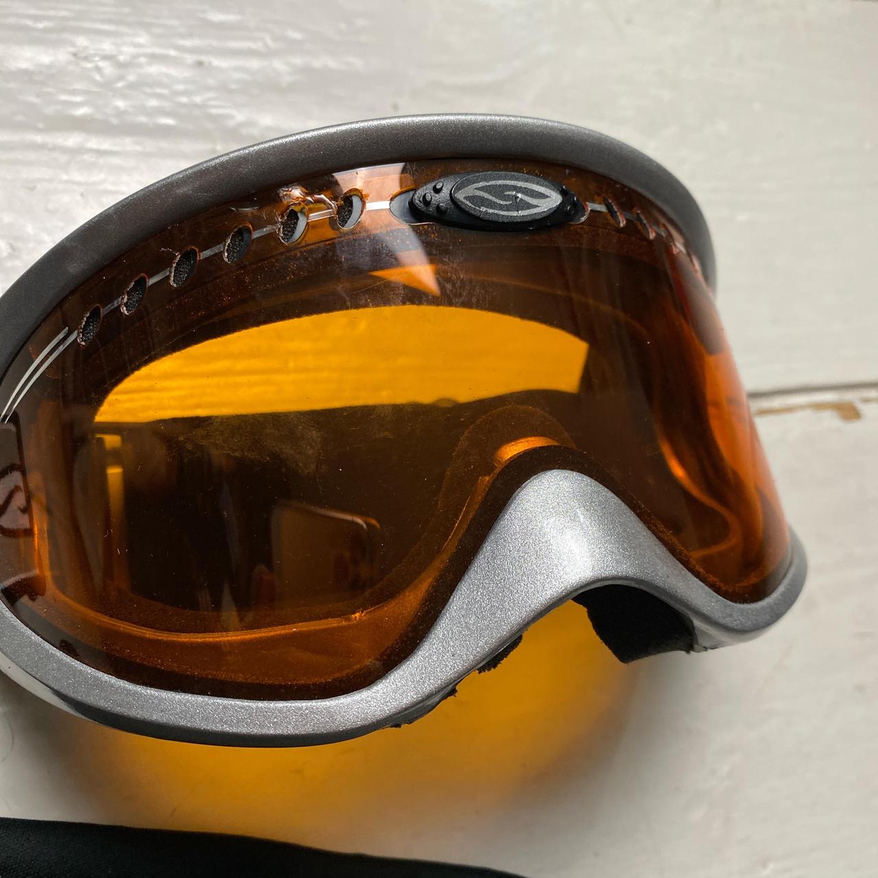 Smith Snowboarding Ski Goggles Silver and Orange