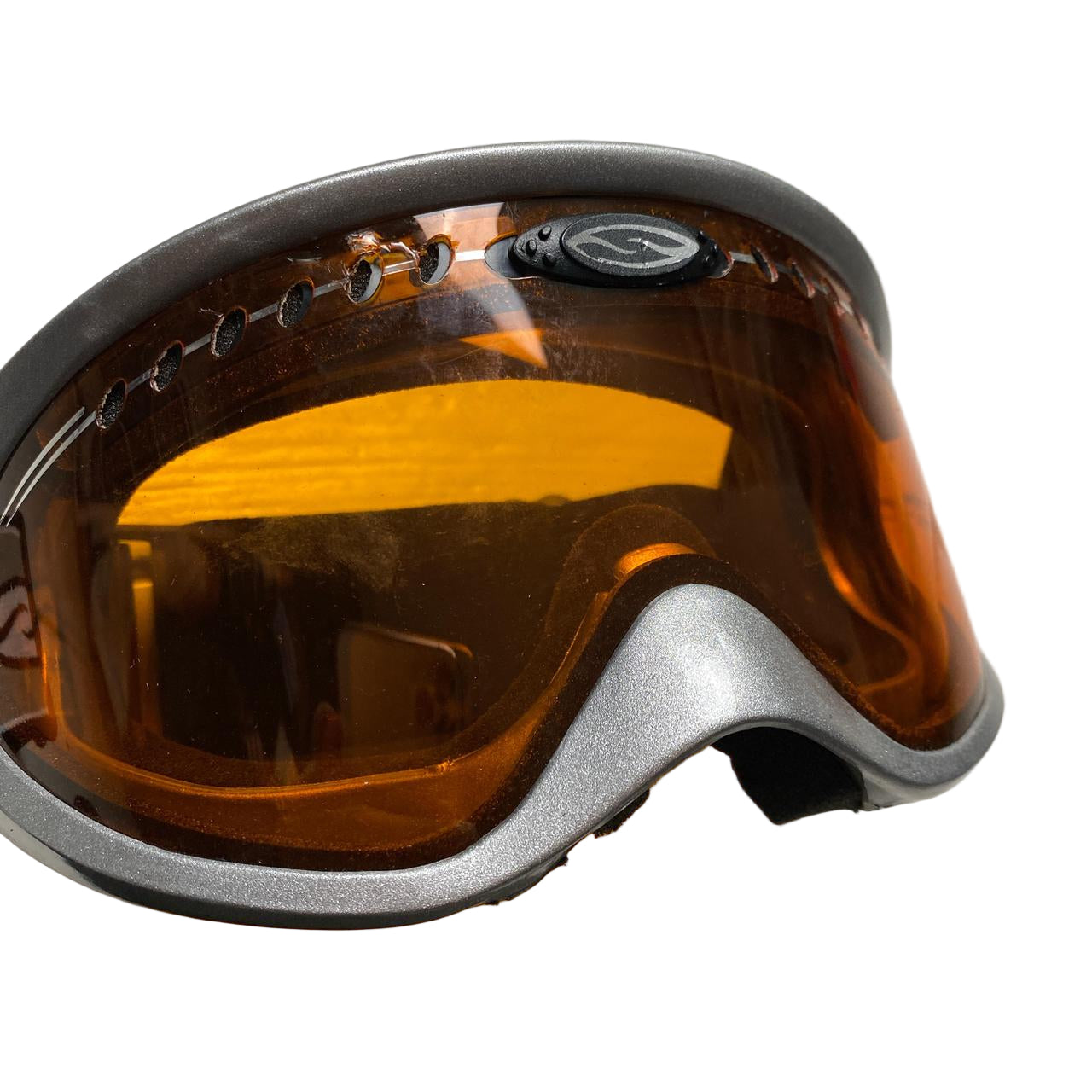 Smith Snowboarding Ski Goggles Silver and Orange
