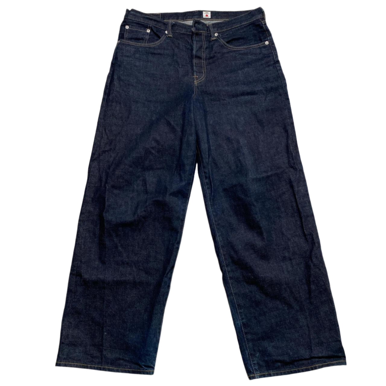 Edwin Distressed Selvedge Wide Pant Navy Baggy Jeans (32W)