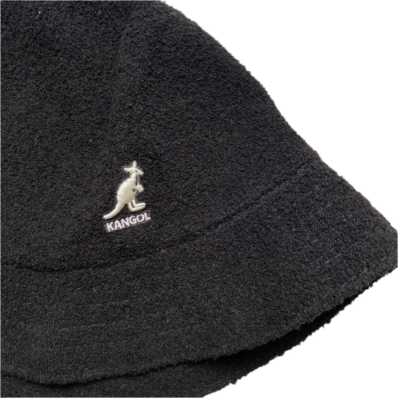 Kangol Black and White Towelling Bucket Hat