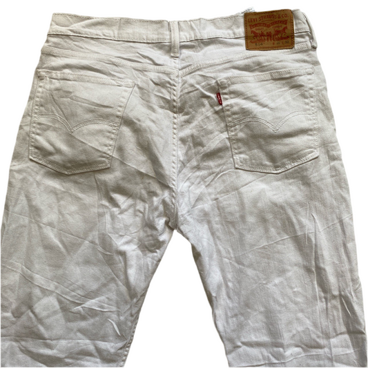 Levis 514 White Jeans (36W)