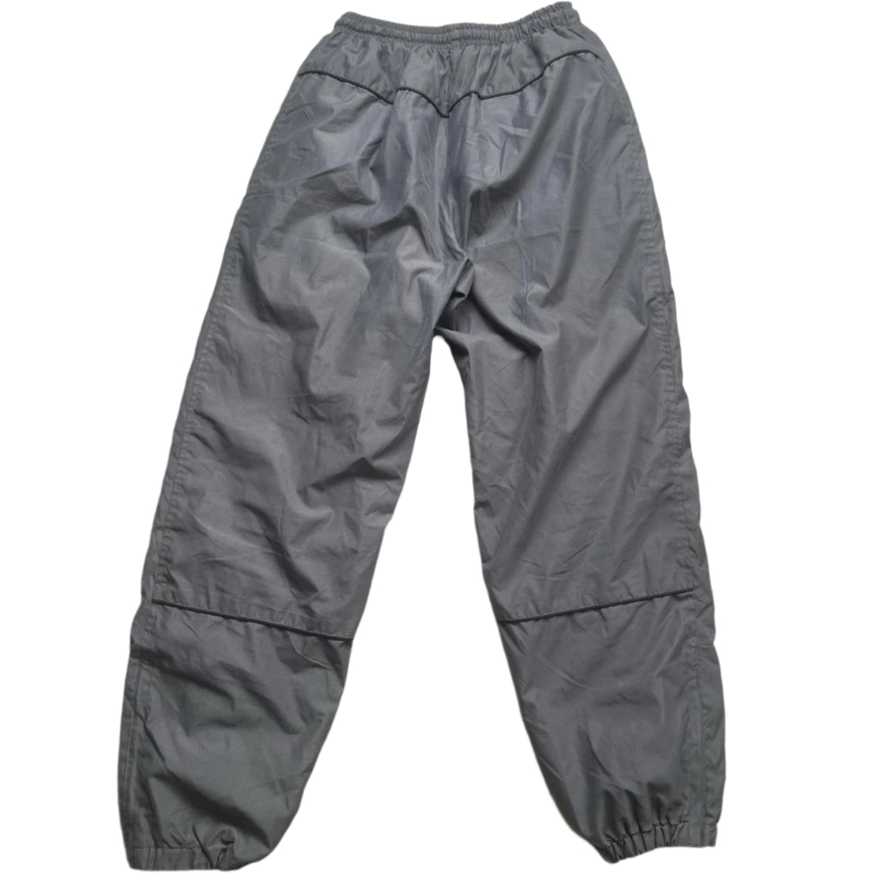 Nike Swoosh Grey Shell Trackpant Baggy Bottoms (S)