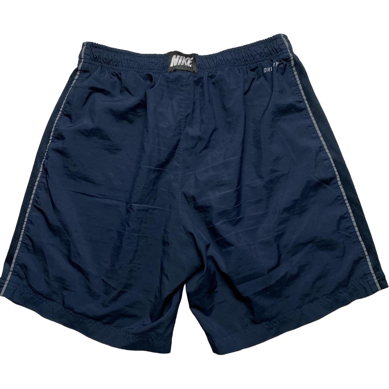 Nike Swoosh Navy and Grey Shell Shorts (L)