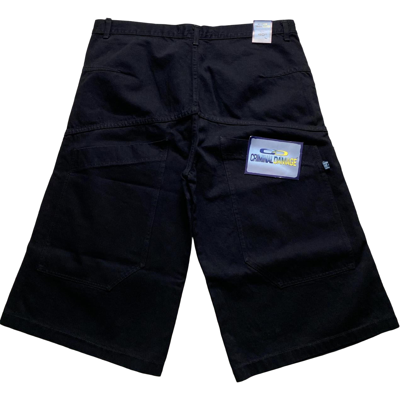 Criminal Damage Vintage Baggy Jort Jean Shorts (40W)