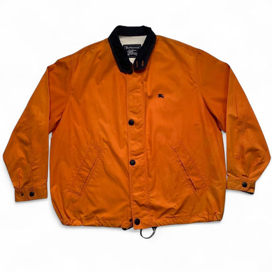 Burberry Vintage Burberrys Sailing Crew Orange and Navy Jacket (L)