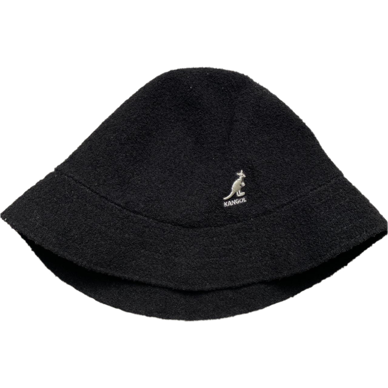 Kangol Black and White Towelling Bucket Hat