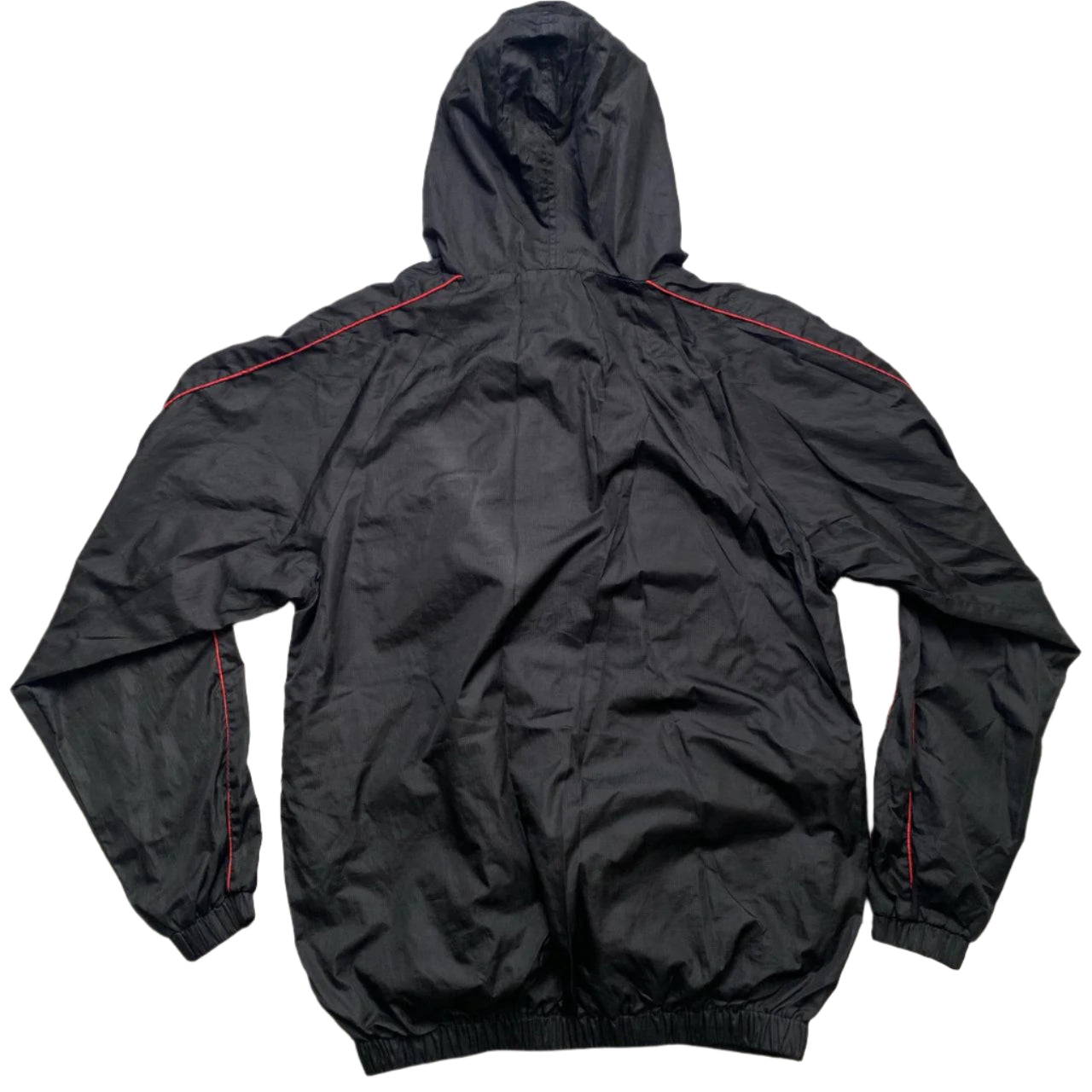 Manchester United Black and Red Windbreaker Shell Jacket (L)