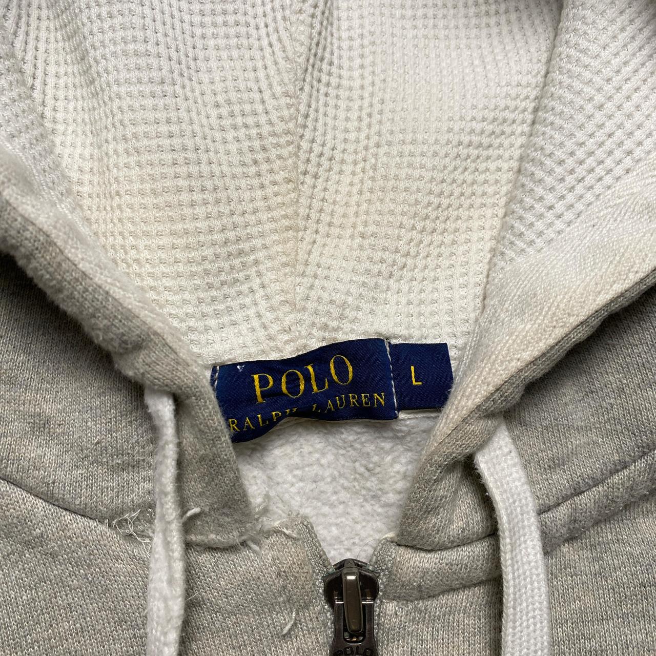 Polo Ralph Lauren Grey and Navy Hoodie (L)