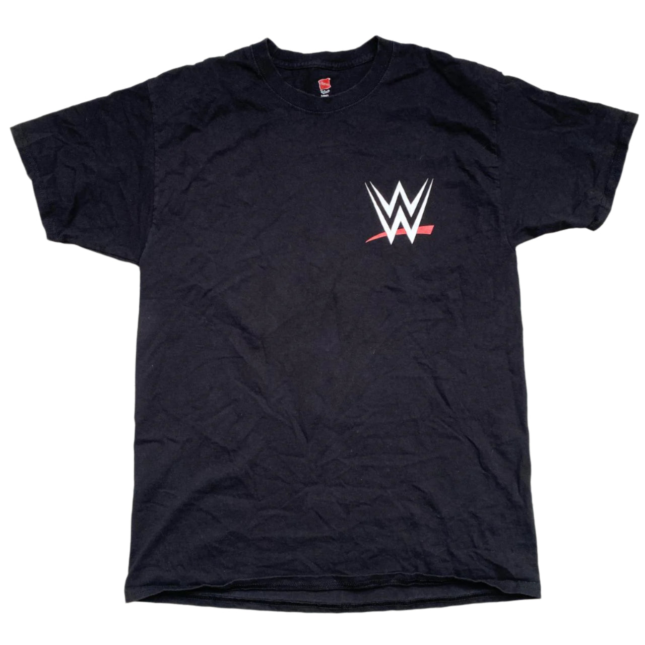 WWE Crew Wrestling T Shirt Black and White (L)