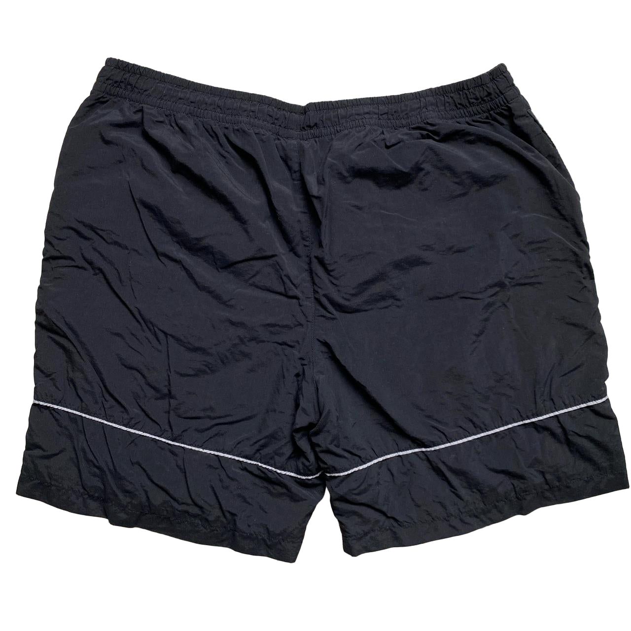 Lacoste Vintage Black and White Shell Trackpant Shorts (XL)