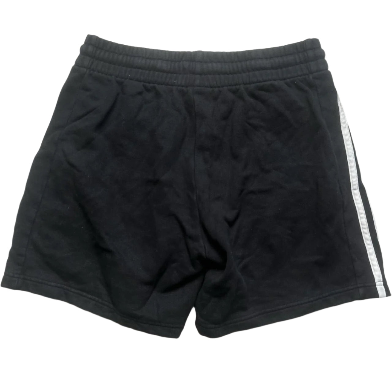 Adidas Black and White Stripe Shorts (M)