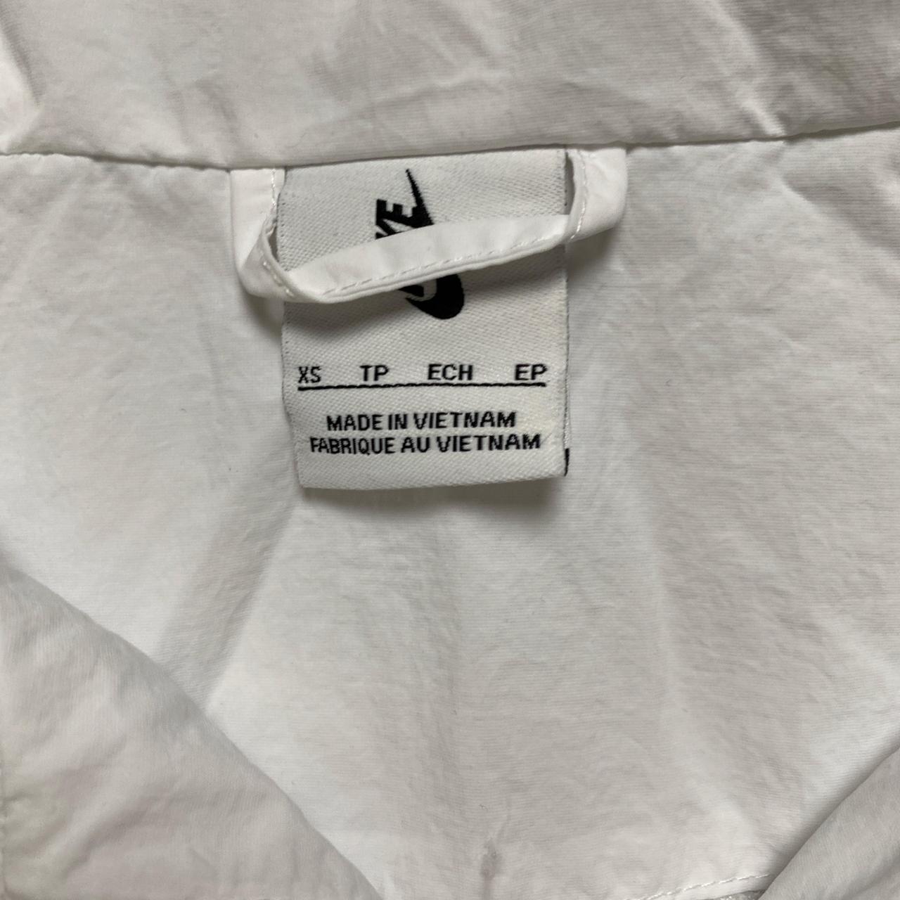 Nike Lab White and Black Swoosh Windbreaker Shell Tracksuit Jacket (XS)