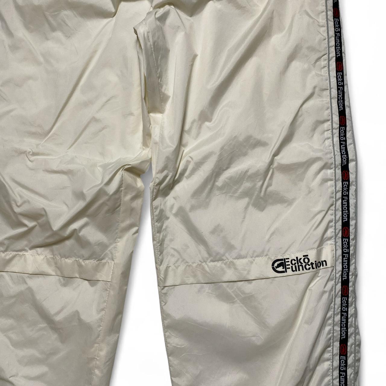 Ecko Unltd Cream Shell Trackpant Baggy Bottoms (XL)