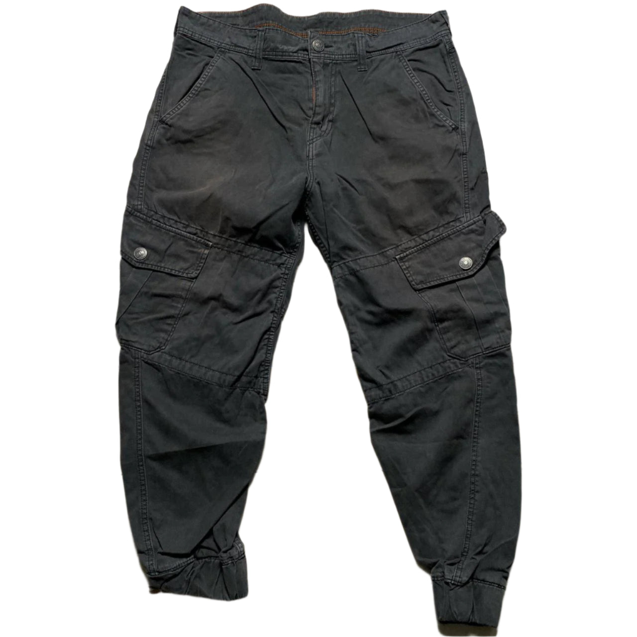 True Religion Grey Cargo Trousers (34W)