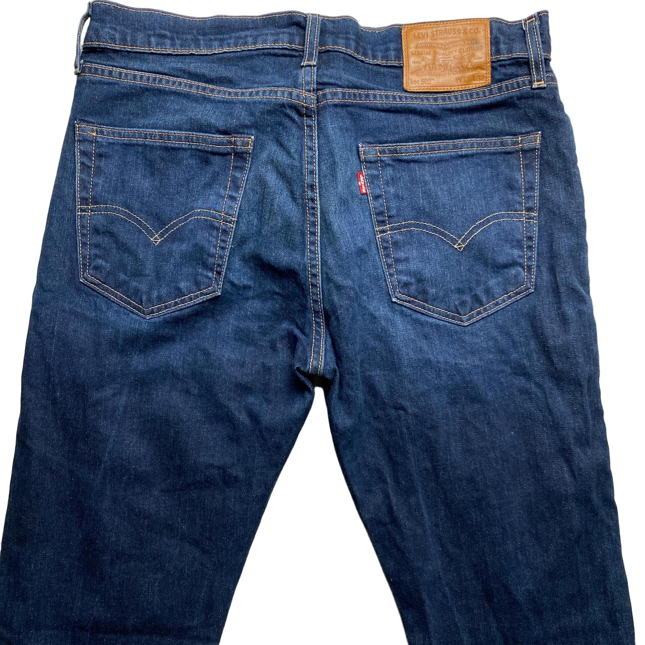 Levis 502 Dark Navy Jeans (33W)