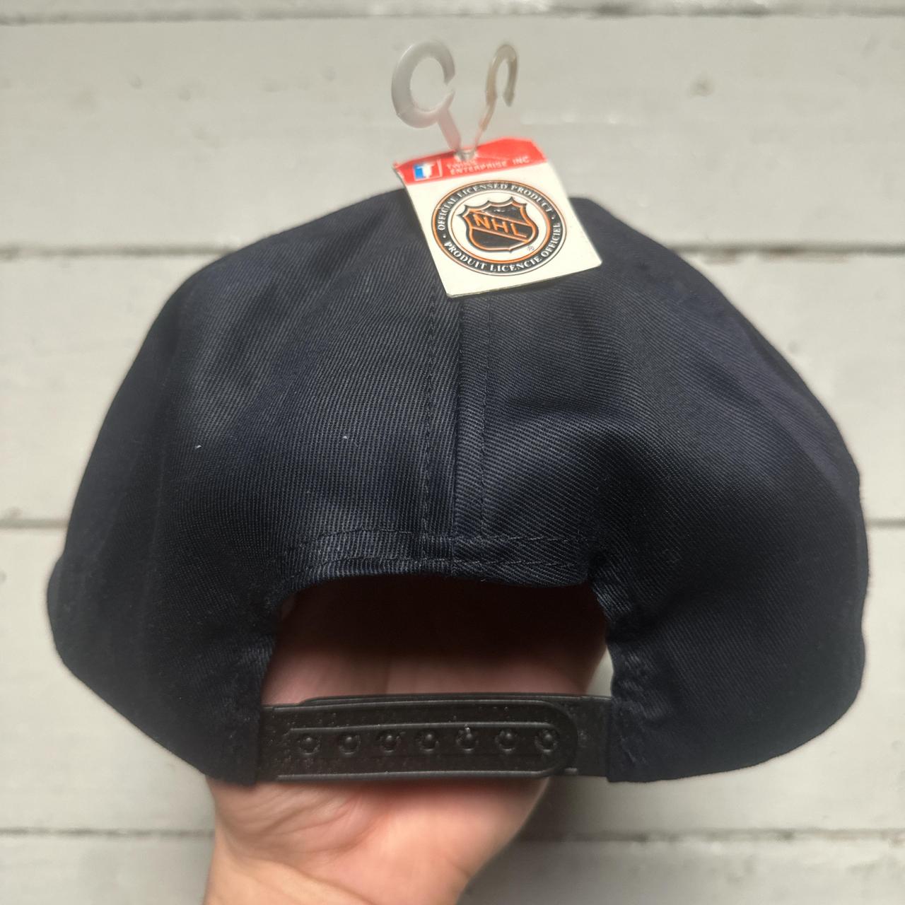 Pittsburgh Penguins NHL Vintage 90’s Green Brim Snapback hat black and yellow