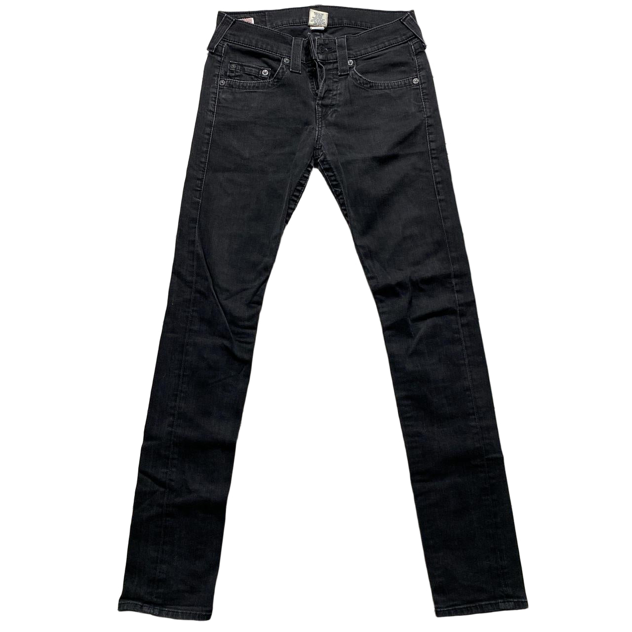 True Religion Black Rocco Slim Jeans (30W)