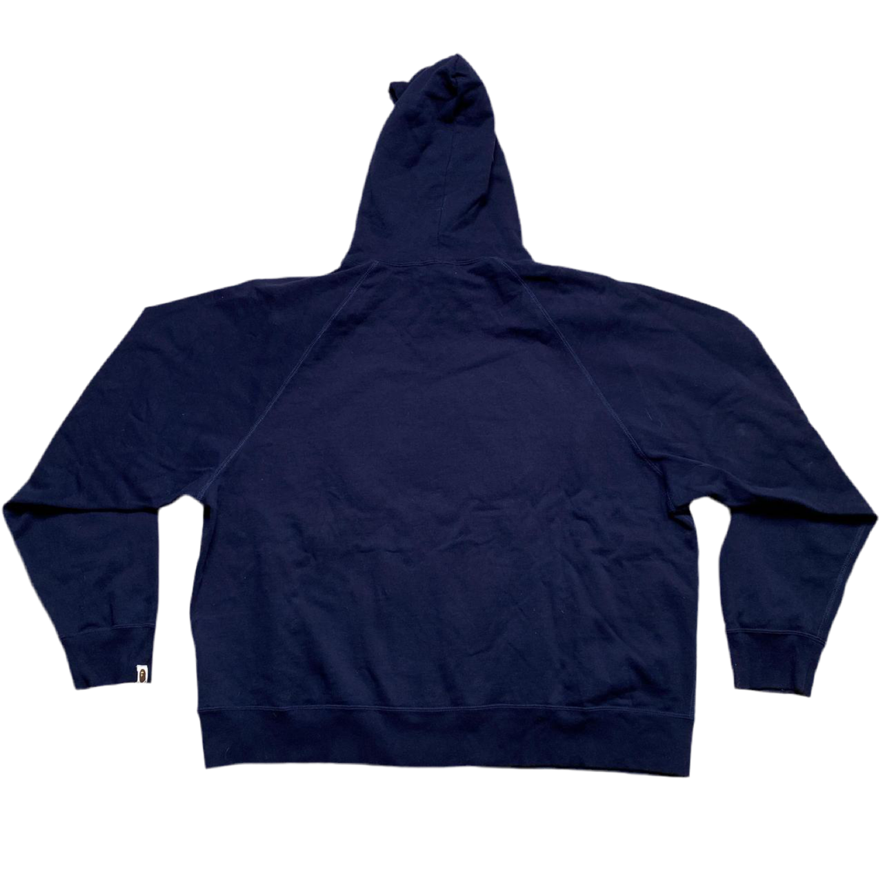 Bape A Bathing Ape Navy and Orange Yellow Hoodie (2XL)