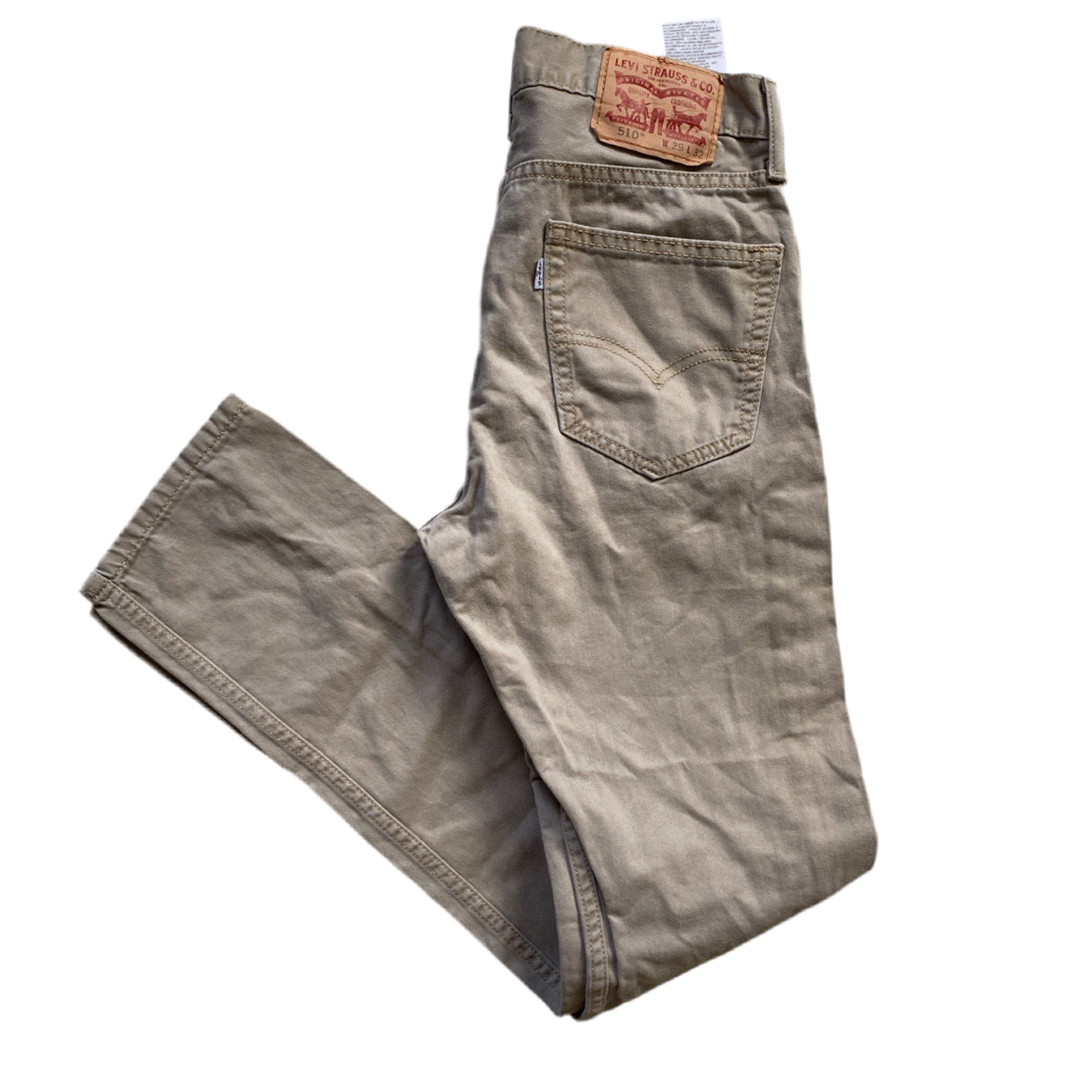 Levis Khaki 510 Slim Jeans (29W)