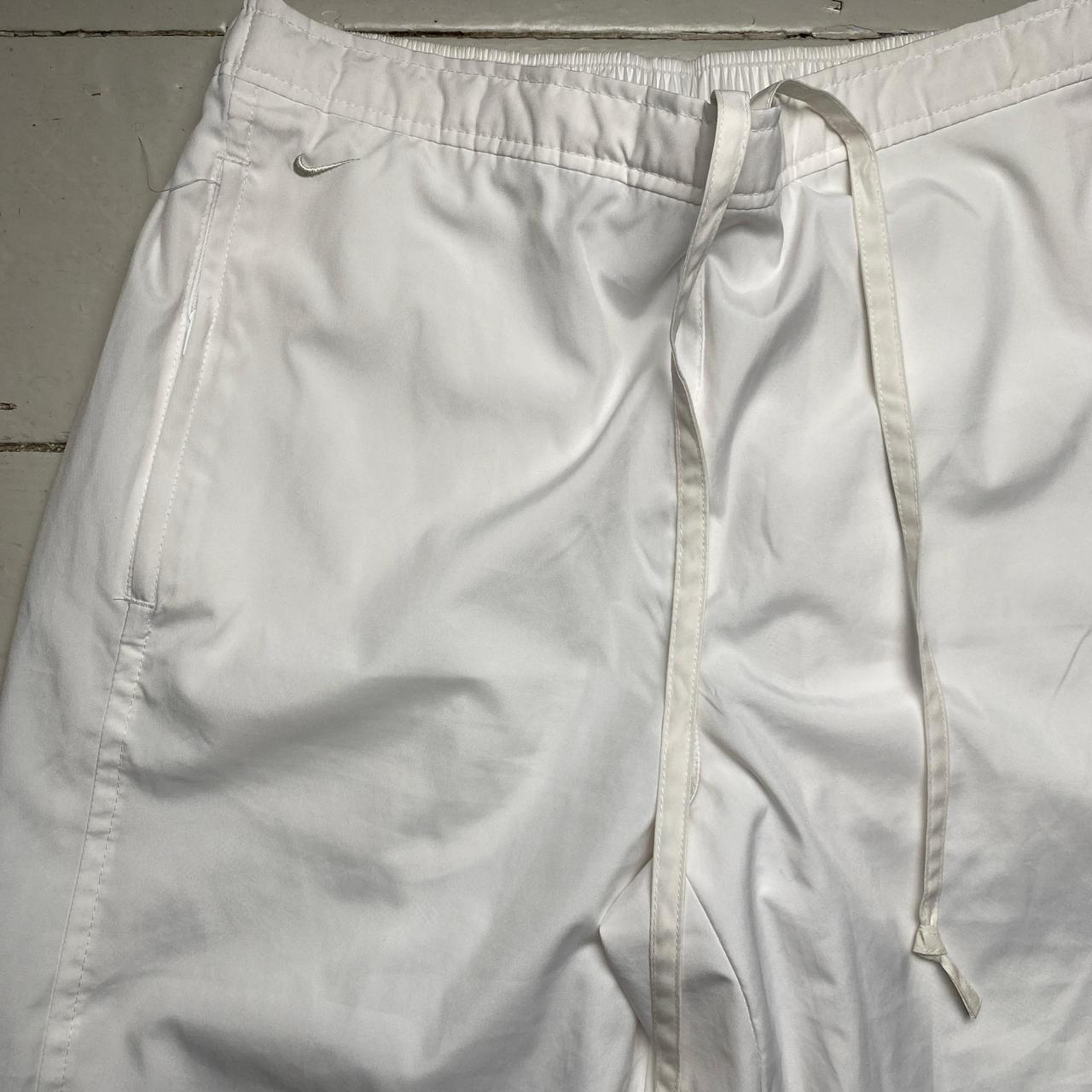 Nike Vintage y2k Baggy Shell Trackpant Bottoms White (L)