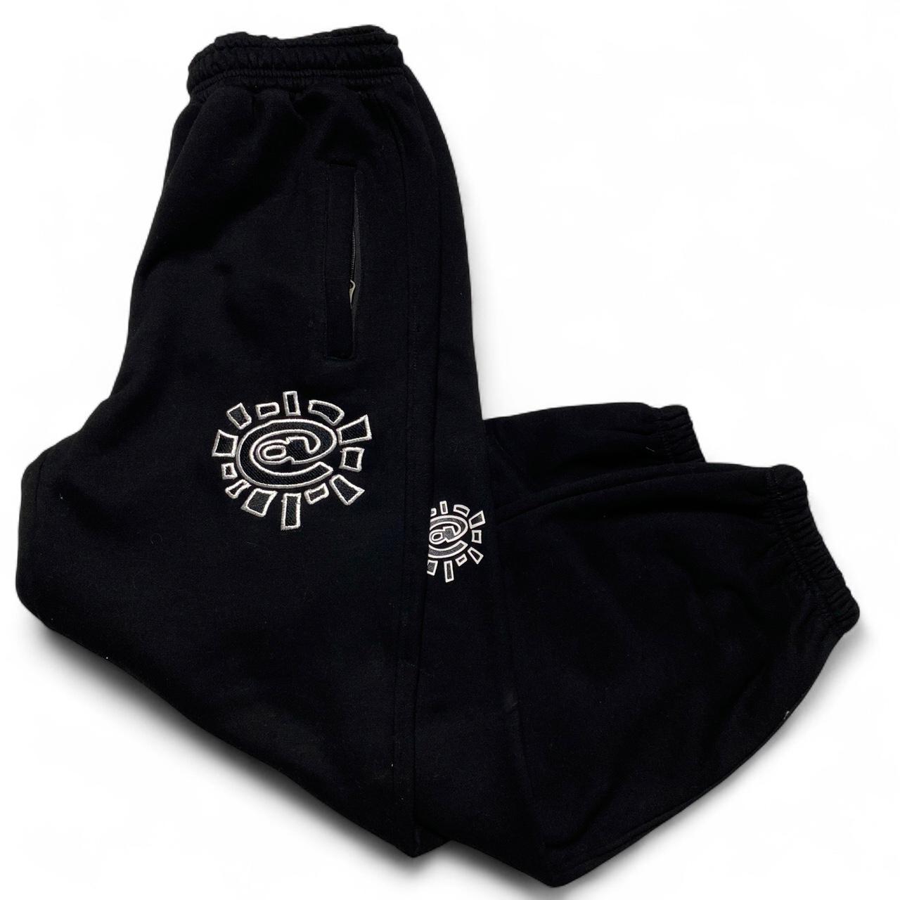 Always Do What You Should Do Black and White Baggy Joggers (L)